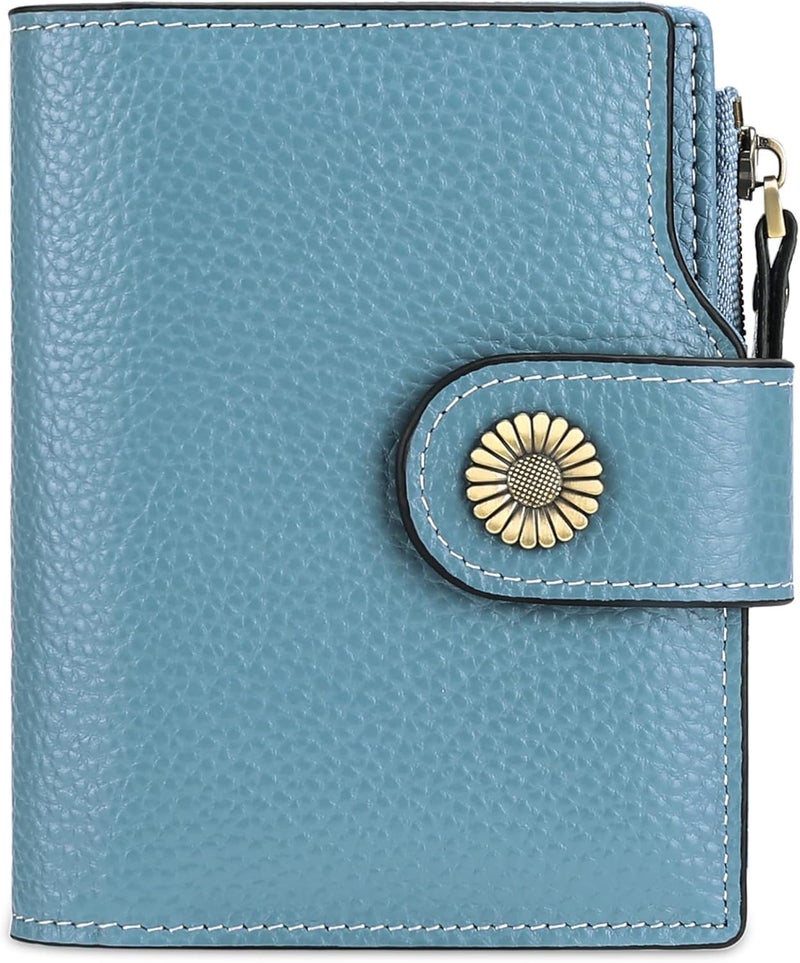 FALAN MULE Small Wallet for Women Leather Bifold Compact Small Womens Wallet with RFID Blocking - Image 1